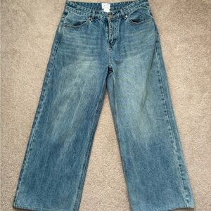 Zicmade Sky Blue Wide Leg Jeans